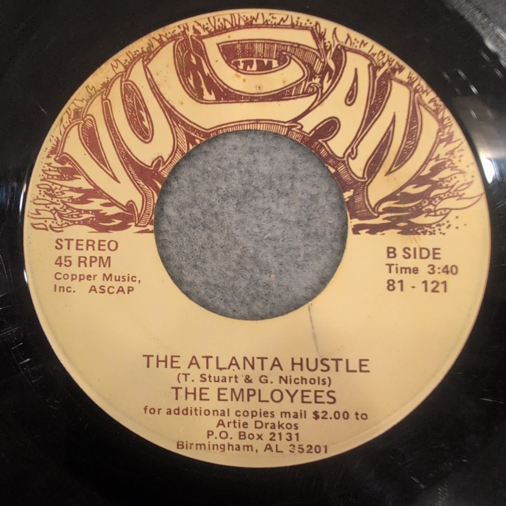 The Employees Fobbed Again‎ The Atlanta Hustle Vulcan 81-121 45 RPM Vinyl Record - Picture 2 of 4